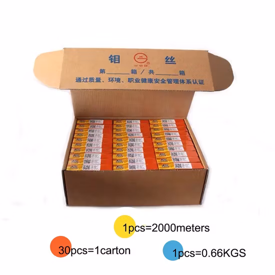 Diameter 0.18 mm Moly Wire Molybdenum Wire for EDM Wire Cutting Machine