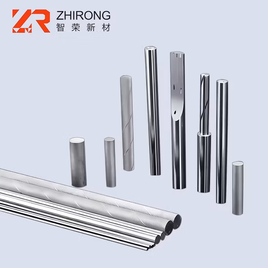 Cemented Carbide Blanks Solid Pure Tungsten Rod / Bar for Milling Drilling