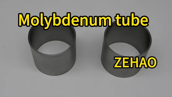 Diverses dimensions du tuyau/tube de tungstène molybdène pour la vente