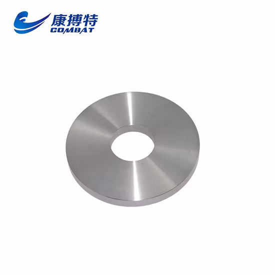 Pièces de taille personnalisées d'approvisionnement d'usine pour le poids d'équilibre W97nife ASTM B777 17-18.5g/cm3 Anneau en alliage lourd de tungstène