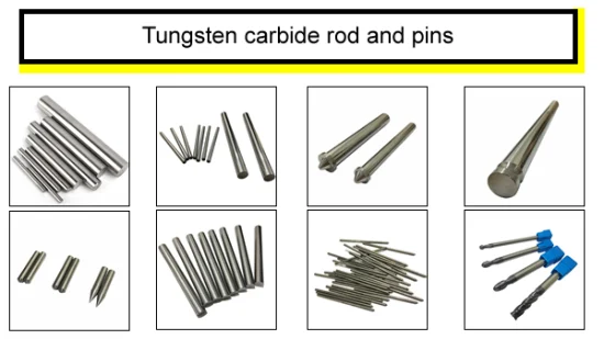 Barre ronde solide en carbure tige de tungstène en carbure cémenté 3mm 4mm 6mm 15mm 20mm 30mm