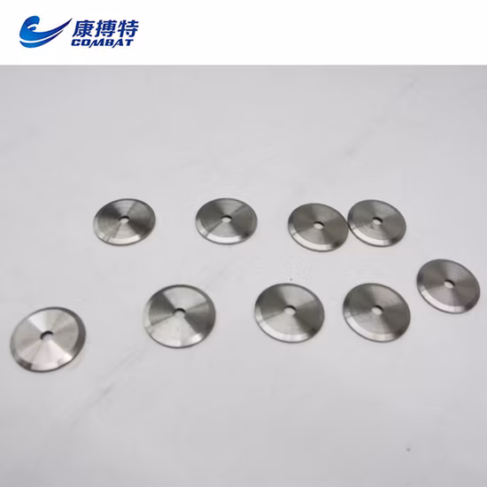 Taille adaptée aux besoins du client pour la haute précision utilisée dans la roue d'équilibre de vibrateur de montre ASTM B777 18.5g/cm3 vibrateur d'alliage lourd de tungstène