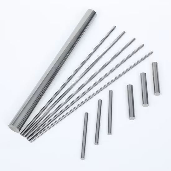 Barre ronde de tige de meulage solide en carbure de tungstène Wolfram