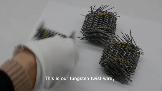 Filament chauffant en tungstène pur ruban-tungstène fil-tungstène