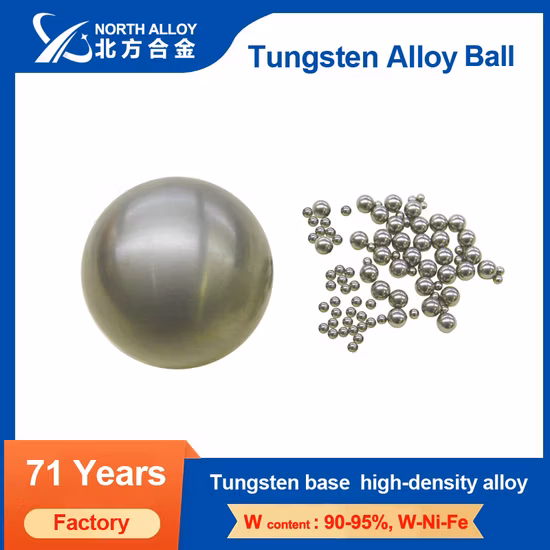 Sphère en alliage lourd de tungstène de diamètre 1 ~ 100 mm